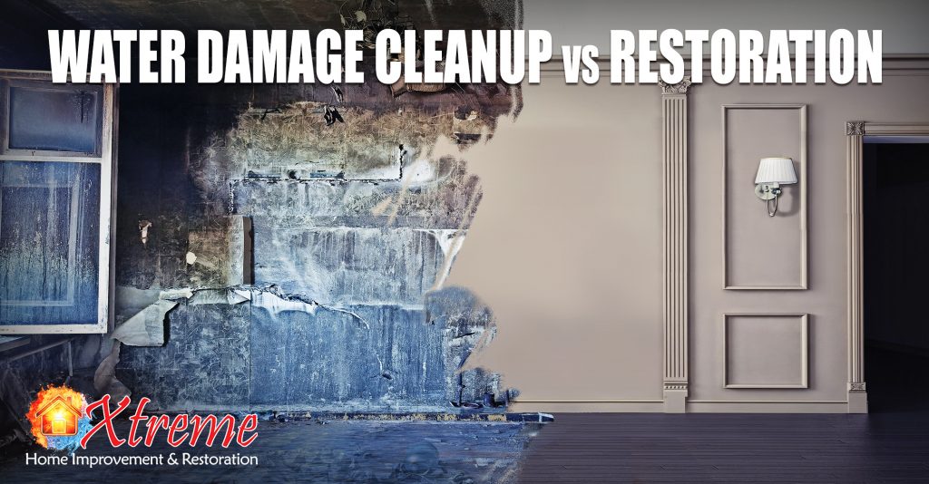 Water Damage Cleanup vs Restoration